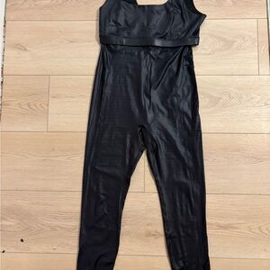 Fabletics Black Sleeveless Jumpsuit